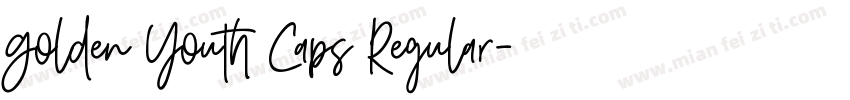 Golden Youth Caps Regular字体转换